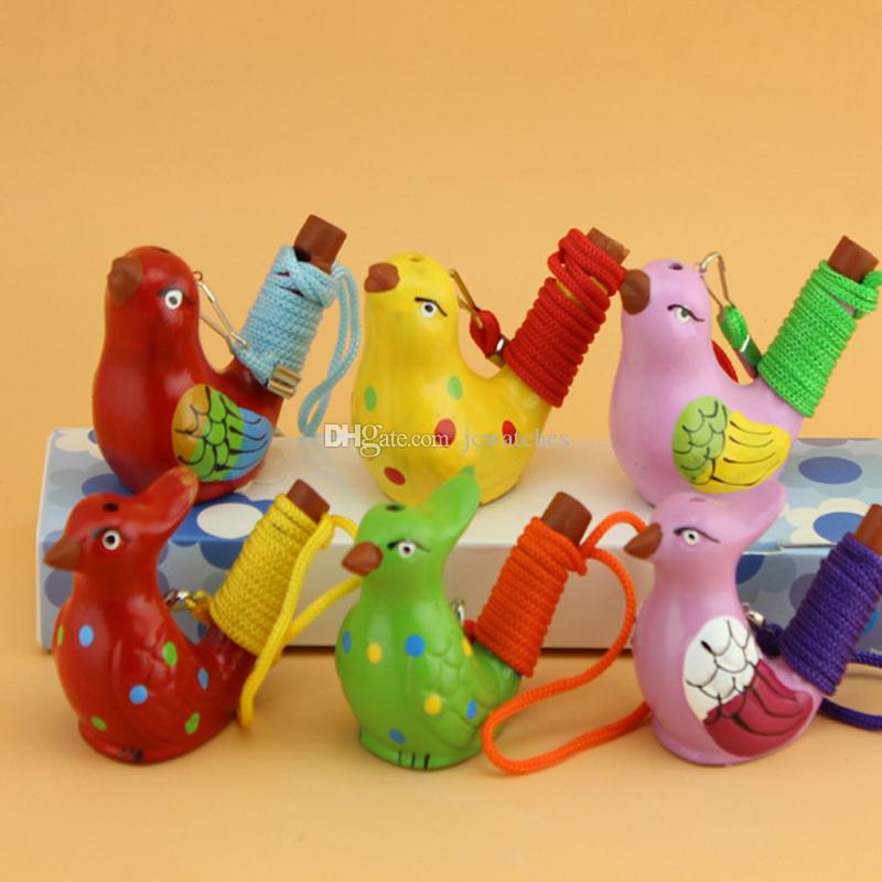 Water Bird Whistle With Rope Clay Bird Crafts Ceramic Glazed Bird Home Decoration Office Ornaments