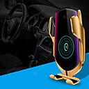 R1 Smart Automatic Clamping Qi Wireless 10W Fast Charging 360 Rotation infrared Sensor Air Vent Mount Phone Holder For Iphone 11 Pro XR XS Huawei P40 Pro Xiaomi