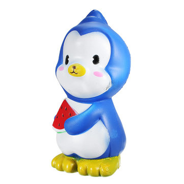 Squishy Penguin Holding Watermelon Jumbo 17cm Slow Rising With Packaging Collection Gift Toy