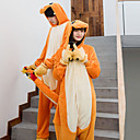 Adulte Pyjamas Kigurumi Dragon Combinaison de Pyjamas Molleton Orange Cosplay Pour Homme et Femme Pyjamas Animale Dessin animé Fête / Célébration Les costumes