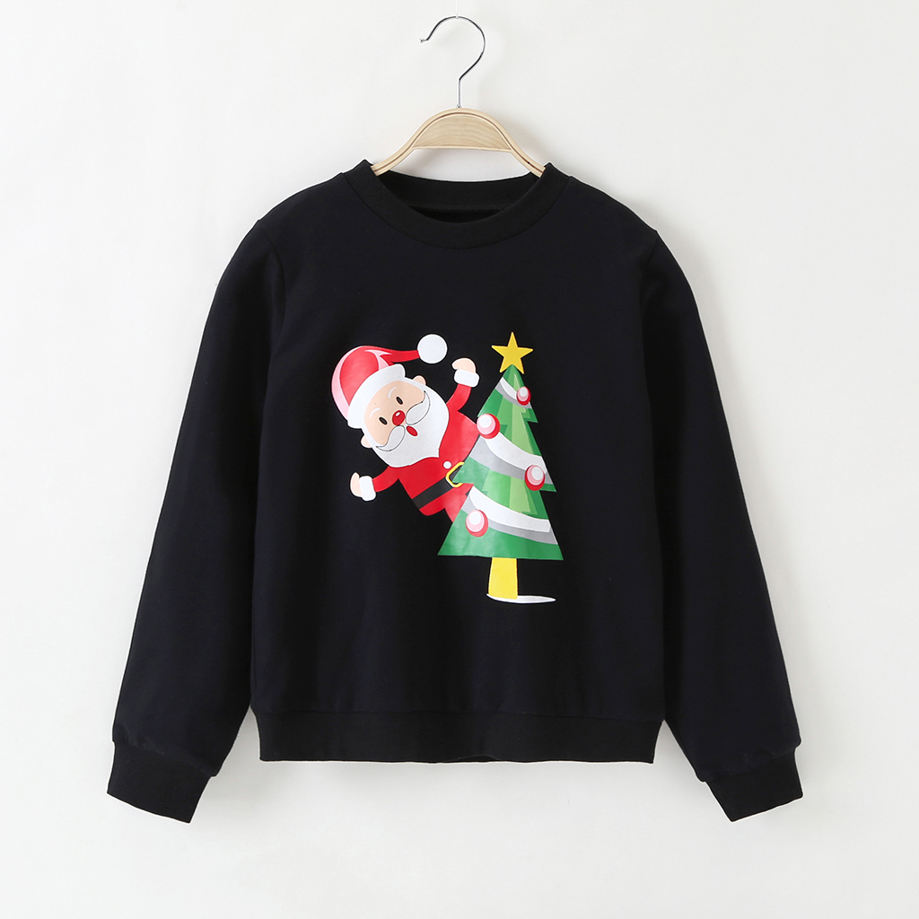 Fashionable Christmas Santa Tree Sweater