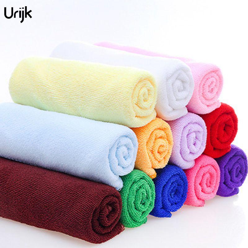Urijk 5PC 30*70cm Microfiber Soft Towel for Bathroom Kitchen Hand Car Cleaning Towels Fabric Quick Dry Housework Clean Car Towel