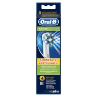 EB50B4 Oral B Cross Action Toothbrush 4x Head Set