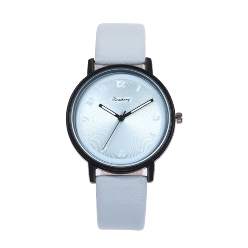 Señora Fashion Simple Quartz Watch Mujer Casual Aleación Caja Cuero Banda Reloj de pulsera