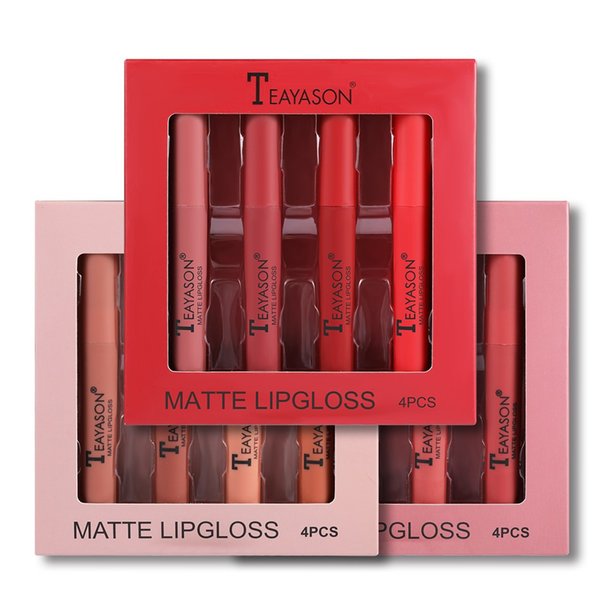 Matte Lipstick Cosmetics Waterproof Long Lasting Nude Lipsticks Non Sticky Lips Balm Durable Brown Lip Tint Pen