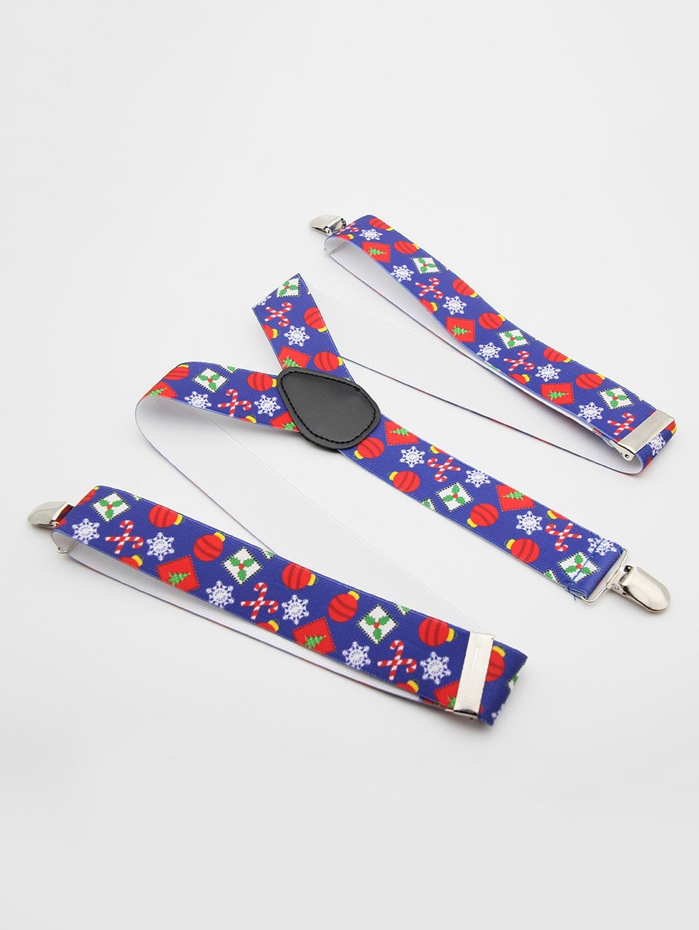 Christmas Themed Printing Adjustable  Suspenders