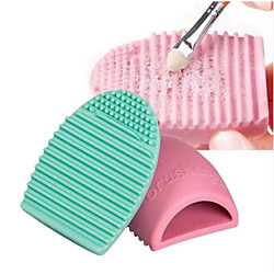 1 pcs Portable Pro Ellipse Silicone Makeup Sponges Multifunctional Safety Cosmetic Puff For Cleaning Professional Daily Daily Makeup Beauty Tools Blende