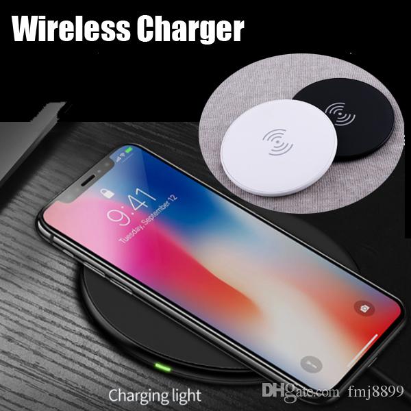 Fast Charger For Iphone 8 X 9V 1.67A 5V 2A Quick Qi Charger wireless charger Charging Pad Black and White With box