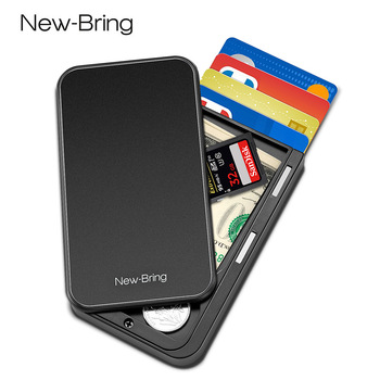 New-Bring Card Holder Men Purse Carbon Fiber Minimalist Rfid Wallet for Credit Cards Bank Business ID Card Holder Case