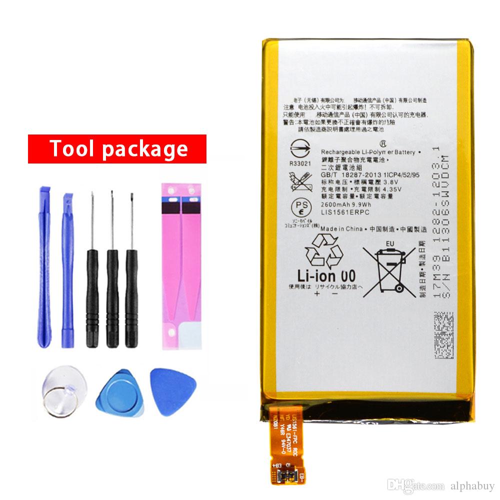 New Replacement Battery LIS1561ERPC For SONY Xperia Z3 Compact Z3 mini C4 M55W D5833 SO-02G Z3 MINI Batteria Akku 2600mAh DDP dhl