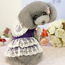 Graceful Purple Lace Dress for Pet Dogs  Assorted Sizes