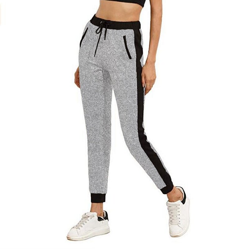 SUNNYME Women's Pants Jogging Track suits Gym Sports Pants Yoga Waist Top Pocket