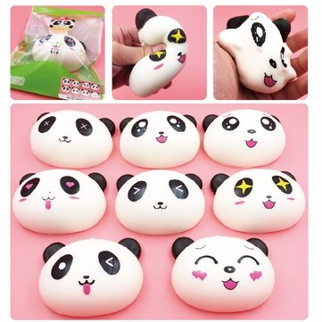 Squishyfun Super Slow Rising Soft Cute Panda Face 10*8cm Squishy Toy With Original Packaging