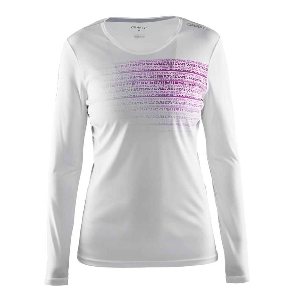 Craft Womens Mind 100% Polyester Long Sleeve Running Tee XS - UK Size 8