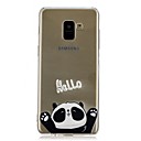 Capinha Para Samsung Galaxy A8 Plus 2018 / A8 2018 Transparente / Estampada Capa traseira Panda Macia TPU para A5(2018) / A7(2018) / A5 (2017)