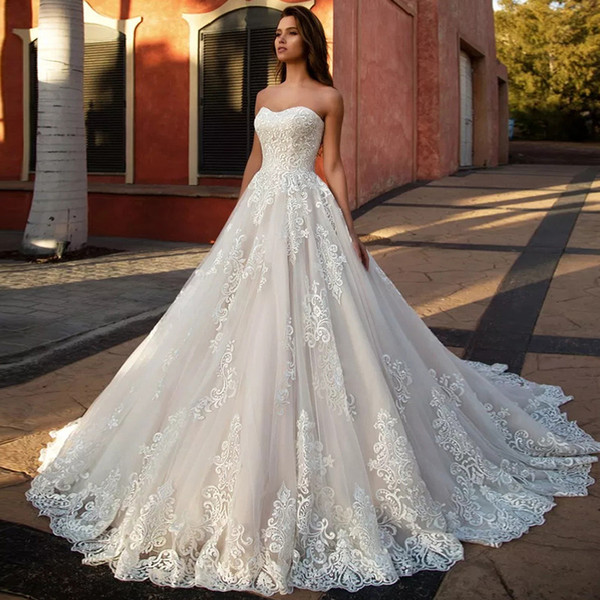 2021 New Dressed in Novia Applications Tulle the Line Gowns Rent Until Return Vintage Mariee Bathrobe with No Sleeves Simple Wedding 1VGU