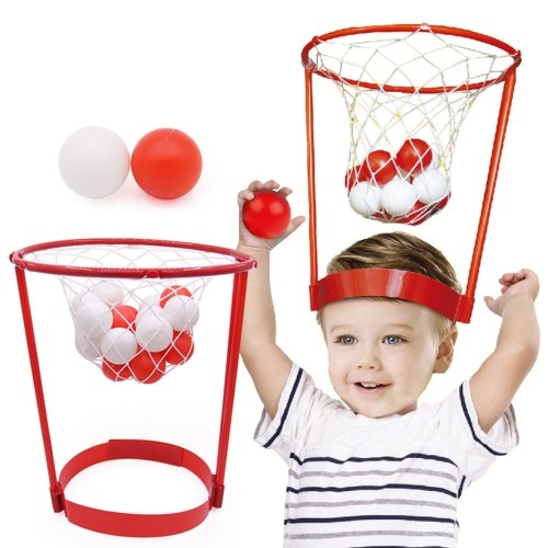 Cabeza de baloncesto de juguete de plástico creativo Pelota de baloncesto - Sombrero de juguetes interactivos para niños