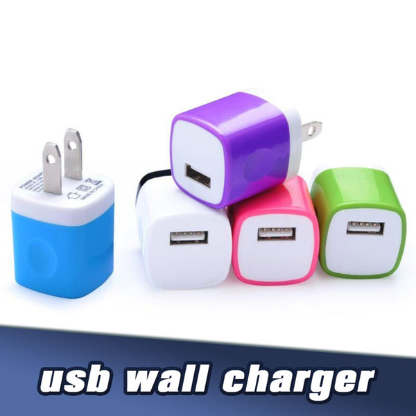 5V 1A Dual Port Wall Charger EU US Plug Universal Travel Adapter for Samsung S10 Note5 S7 S6 iPXsMax 8P