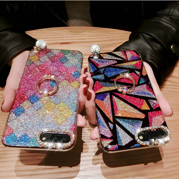 Luxury Women Phone Case IPhone XR XS MAX X 8 7 Designer for Iphone 11/ 11Pro/11ProMax Rear Cover with Kickstand Rhinestone Wholesale