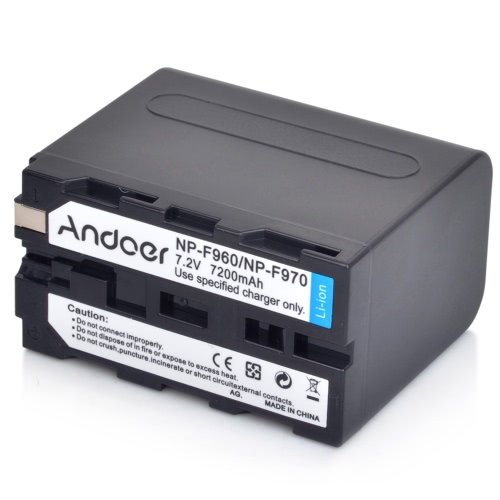Andoer Rechargeable Replacement Camera Camcorder Li-ion Lithium Battery for Sony NP-F960 NP-F970 NP-F930 F950 F330 F550 F570 F750 F770