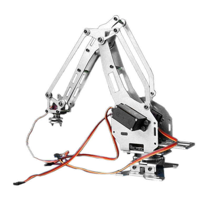 KDX DIY 6DOF Aluminum Robot Arm 6 Axis Rotating Mechanical Robot Arm Kit With 5 Servos