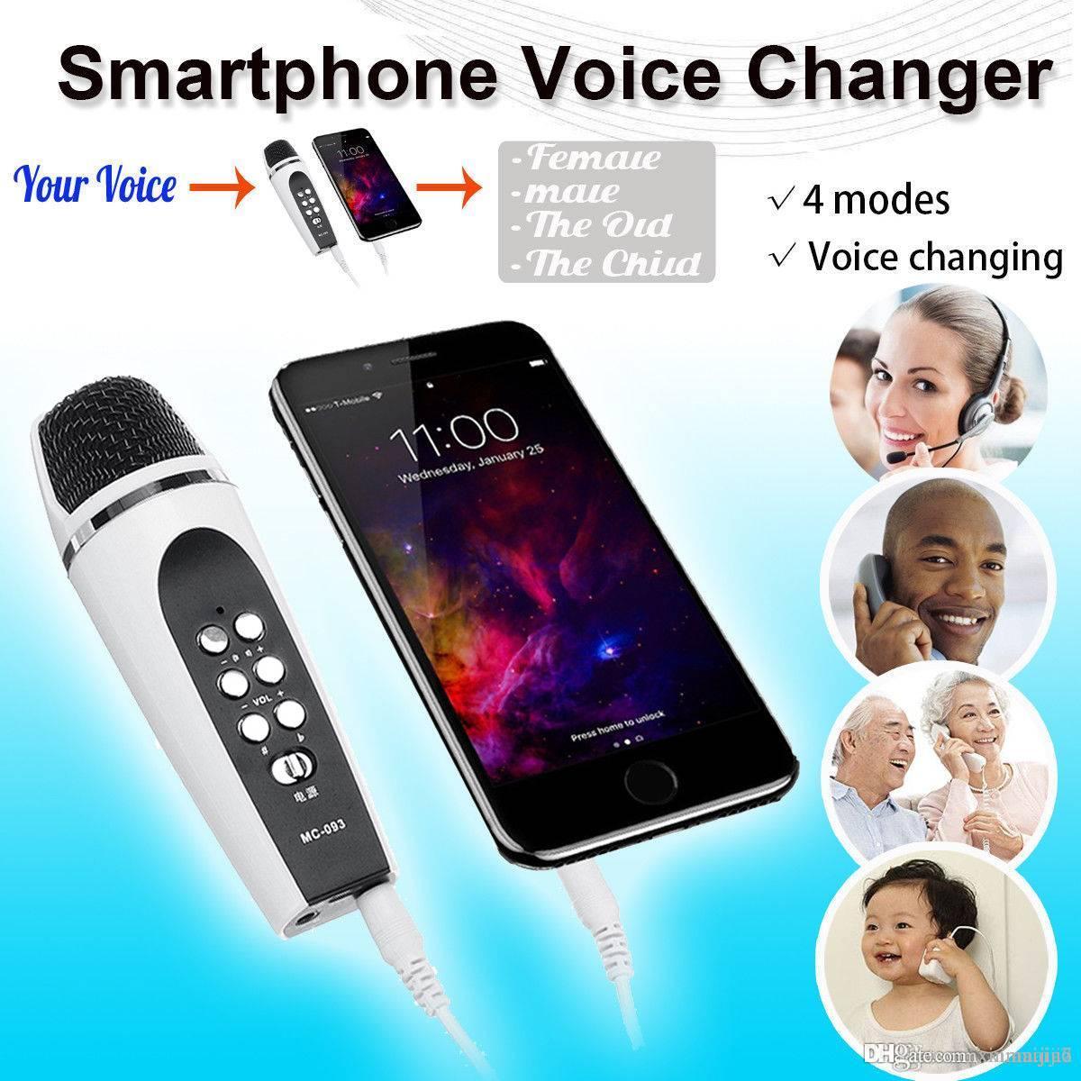 4 mode Voice Changer Microphone For iphone Apple Smartphone Cellphone PC Android