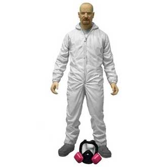 Bryan Cranston in White Overalls Figure from Breaking Bad