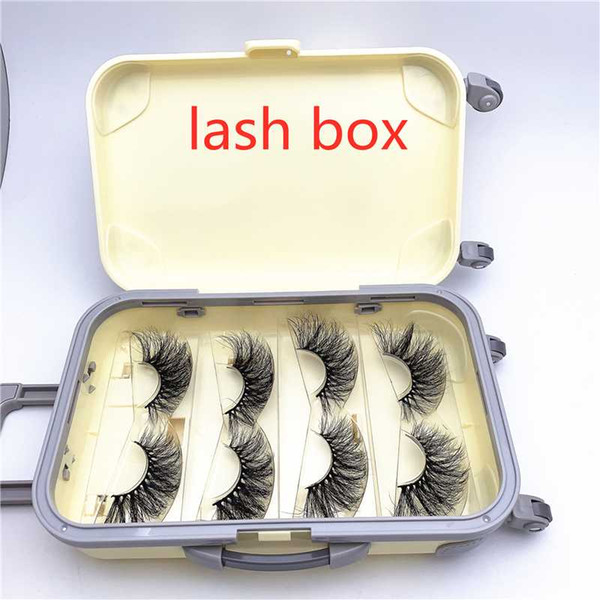 wholesale 3D Mink False Eyelashes Natural Wispy Fluffy Dramatic Volume Fake Lashes Extension Handmade Lash box