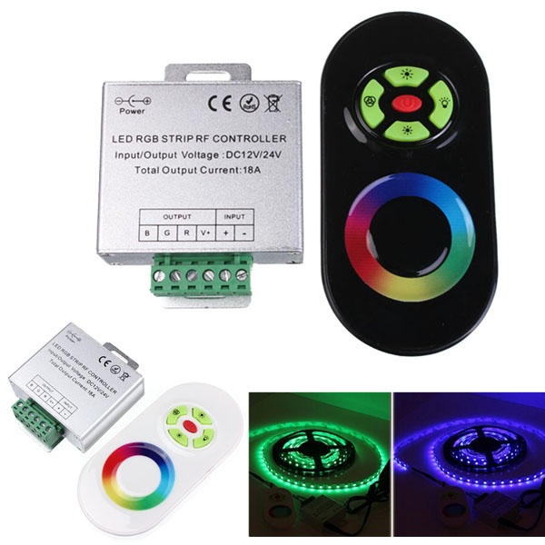18A Touch Dimmable Remote Wireless RF Controller For Led RGB Strip