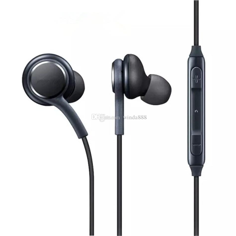Good Quality Earphone In Ear Earphone Mic Volume Stereo 3.5mm Wired Headset Headphone For Samsung S8 Frees Shipping