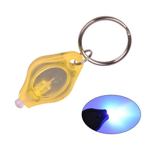 Mini llavero con LED Linterna Llavero con LED ultra brillante Llavero portátil pequeño R-ing Antorcha de luz UV