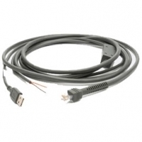 Zebra USB-Kabel, 2,8m, gerade USB-Kabel (Typ A): 2,8m, gerade, mit EAS, Kabelcode U06 (CBA-U06-S09EAR)