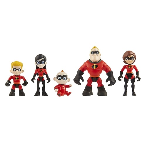 The Incredibles 2 Family 5-Pack Junior Supers Action Figures 7inches Tall Movie Figure Toy
