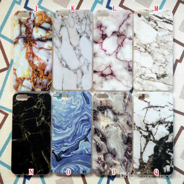 Marble Granite Rock Stone Soft TPU Case For Iphone 6 6S Plus I6 I6S 4.7 5.5 inch SE 5 5S Fashion Silicone Gel Phone Back Cover Skin 100pcs