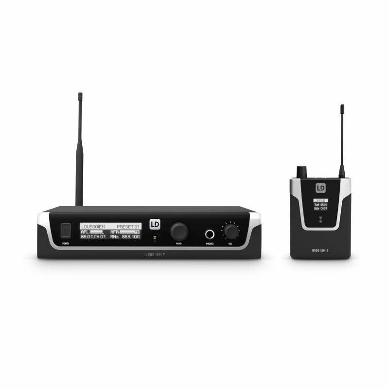 LD Systems U508 IEM In-Ear Monitoring-Sytsem - 863 - 865 MHz + 823 - 832 MHz