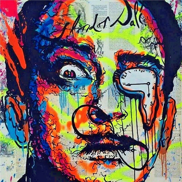 Alec Monopoly Urban art wall decor Salvador Dali Home Decor Handcrafts /HD Print Oil Painting On Canvas Wall Art Canvas Pictures 200131