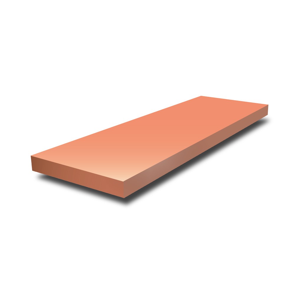 100 mm x 6 mm - Copper Flat Bar - 2000
