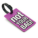 Travel Luggage Tag - NO TU CESTA (púrpura)