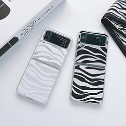téléphone Coque Pour Samsung Galaxy Etui folio Z Flip 4 Z Flip 3 Miroir Clapet Lignes / Vagues PC miniinthebox