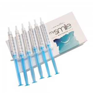 mysmile Teeth Whitening Gels - 6x3ml Natural Refill Whitening Gels -  Safe Formula With Grapefruit & Aloe Vera - Teeth Whitening Solution at Home