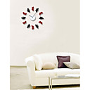 style moderne bricolage 6 m noir 6 s rouge horloge murale papillon