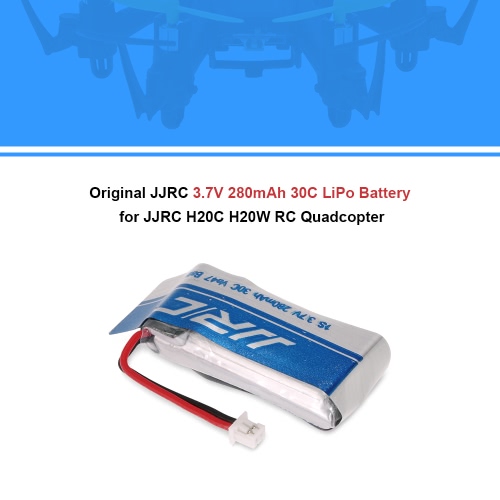 Original JJRC 3.7V 280mAh 30C LiPo Battery for JJRC H20C H20W RC Quadcopter