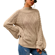 Sweater Female Autumn Winter Mock-turtleneck Knitted Women Sweater and Pullover Female Tricot Jersey Jumper Pull Femme
