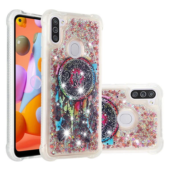 Shockproof 3D Liquid Case For Samsung Galaxy A11 M11 A41 Huawei P40 LITE PRO Soft TPU Bling Quicksand Cartoon Flower OWL Phone Back Cover