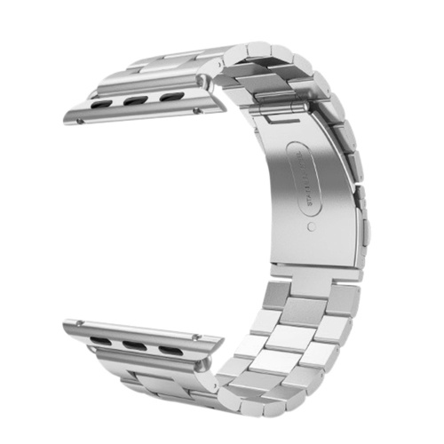 Banda de reloj de lujo del metal elegante de la banda de reloj del acero inoxidable de 38 / 42m m con el conector para Apple