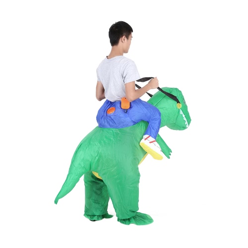 Cute Kids Inflatable Dinosaur Costume Suit Air Fan Operated Walking Fancy Dress Halloween Party Outfit T-Rex Inflatable Animal Costume