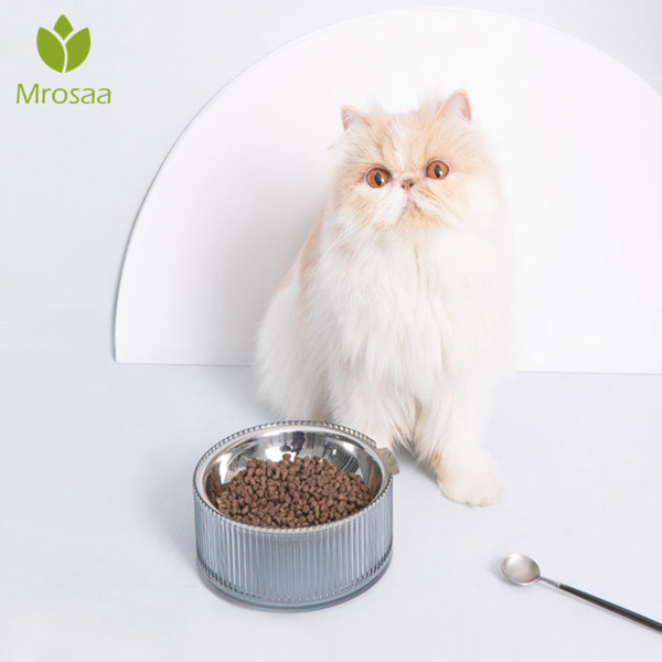 pets cats feeding bowl grade antibacterial stainless steel cat bowl detachable pet for pet and water
