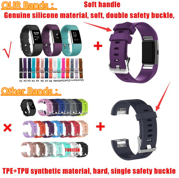 for fitbit charge 2 heart rate smart wristband bracelet wearable belt strap for fitbit charge 2 silicone replacement band