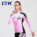 MYSENLAN  Women's Breathable Polyester Summer and Autumn Pink Long Sleeve Cycling Suit