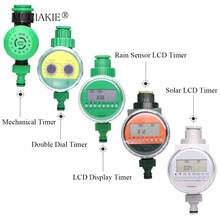 MUCIAKIE 5 Types of Garden Water Timer Rain Sensor Solar LCD Double Dial Controller Watering Irrigation 1/2'' 3/4'' Tap Joint